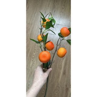 cành quýt giả 85cm - 6 quả
