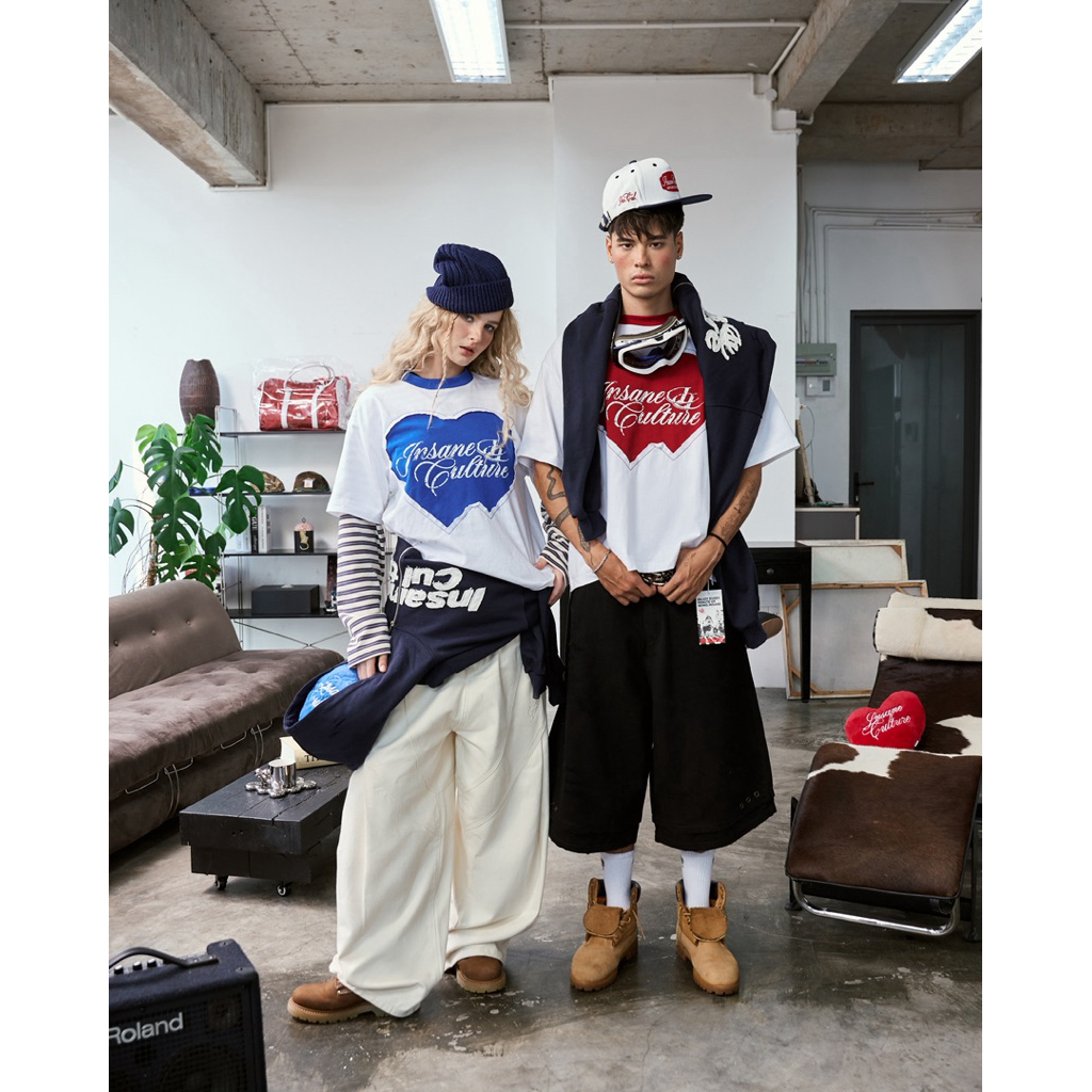 Áo Thun InsaneClo TWIN HEART TEE Form Boxy Unisex Vải Thun Cotton 2 Chiều | BigBuy360 - bigbuy360.vn