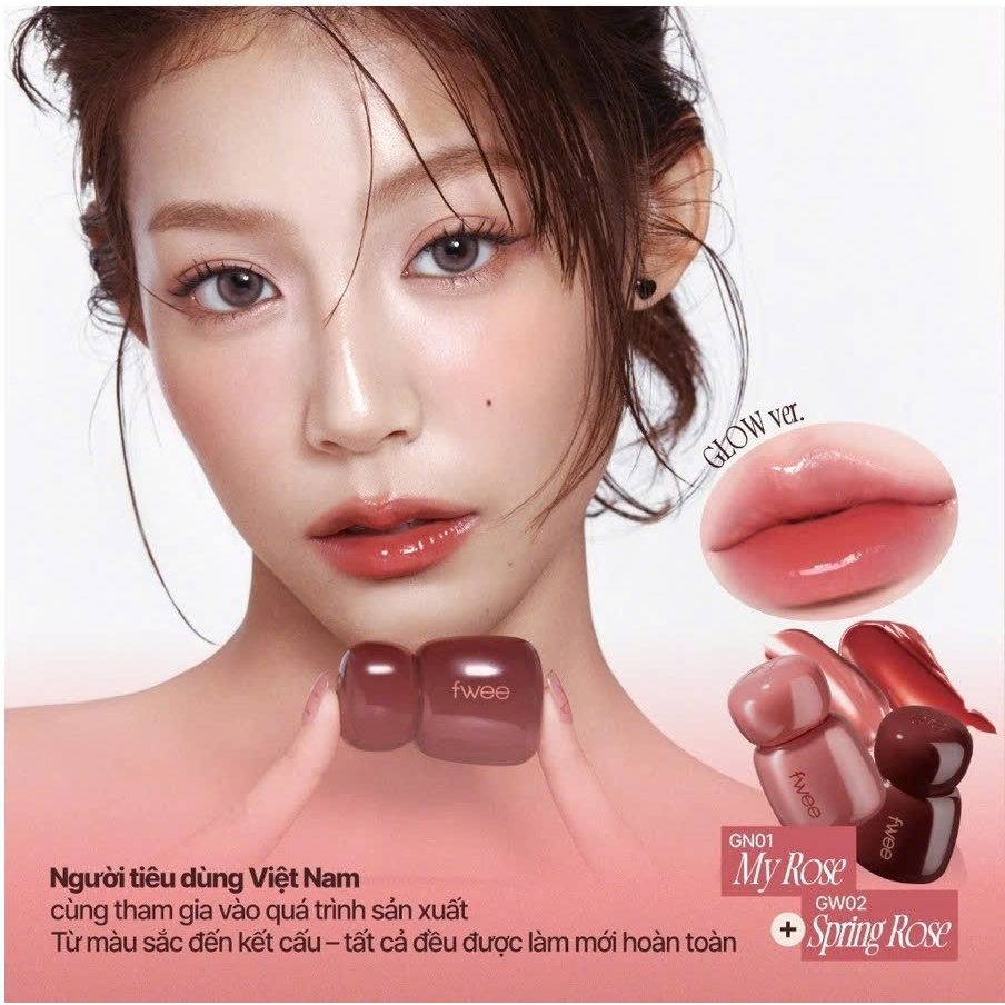 Son kem lì FWEE Rose Obsession Stay-Fit Tint MC01 Petal Rose 4ml