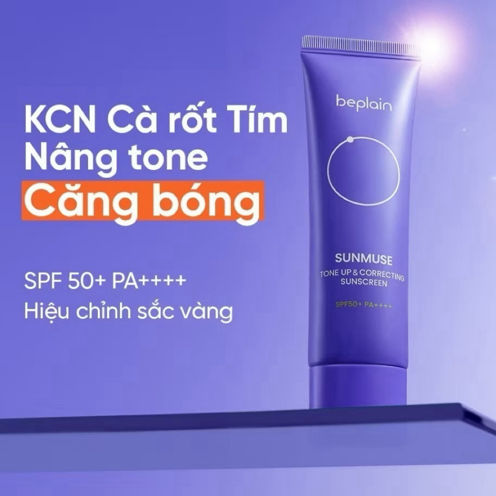 Kem lười chống nắng hiệu chỉnh da BEPLAIN -  Kem BEPLAIN 4in1 nâng tông BEPLAIN SUNMUSE SPF 50+ PA++