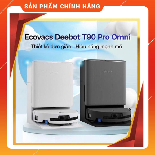 ROBOT ECOVACS DEEBOT T90 PRO OMNI (tặng Quạt không cánh Keheal A4)