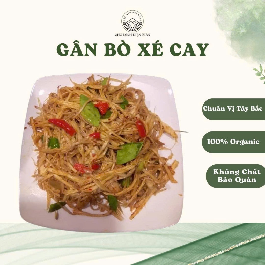 Gân bò tỏi ớt xé cay chuẩn vị Tây Bắc chodinhdienbien