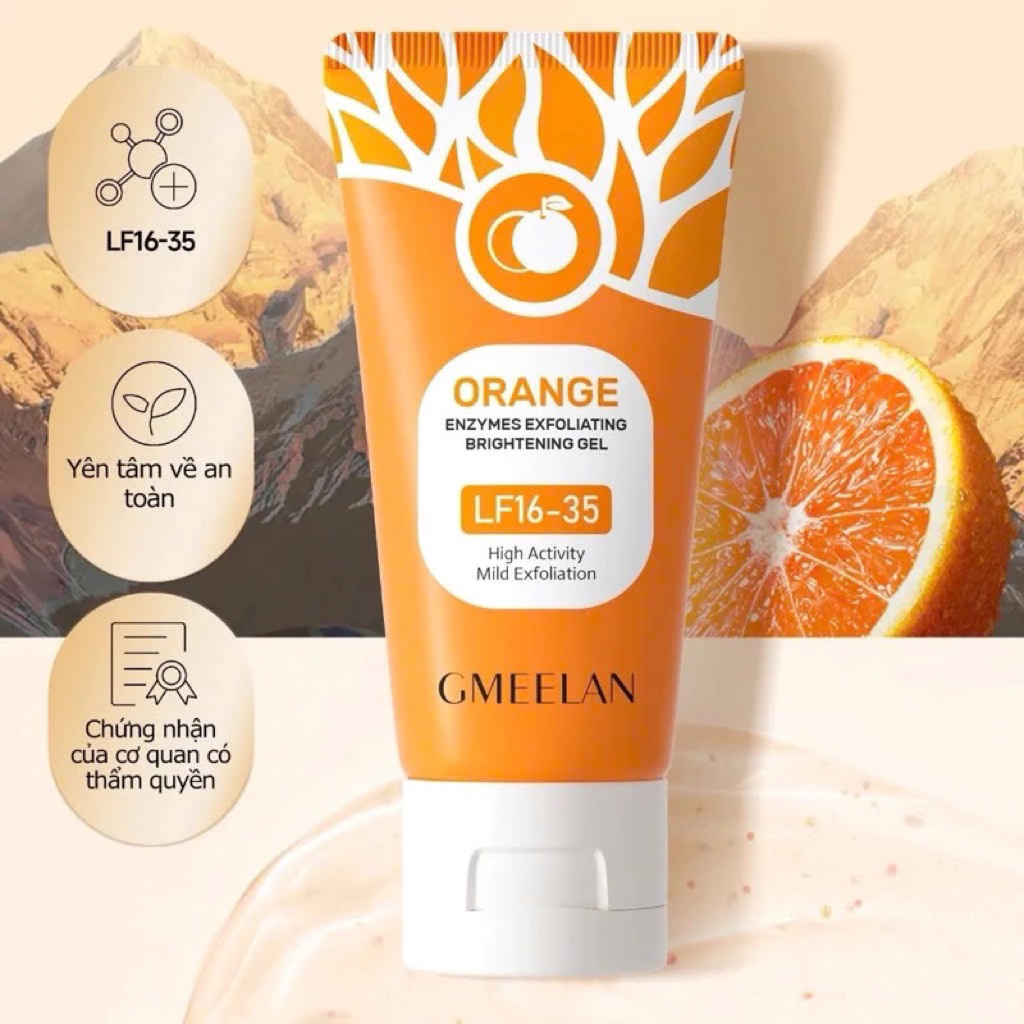 [GMEELAN] Gel Tẩy Tế Bào Chết Da Mặt Tác Động Cam Enzymes 50g