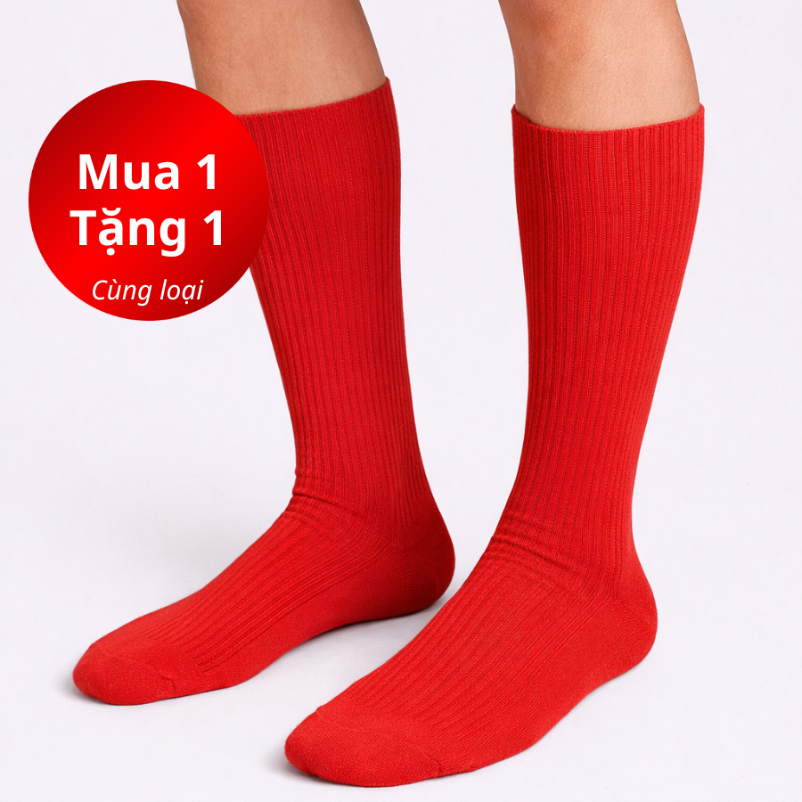 Tất vớ nam cổ lửng màu đen, trắng trơn cotton, tất công sở màu đỏ, vàng, cam, xanh, tím than, xanh l