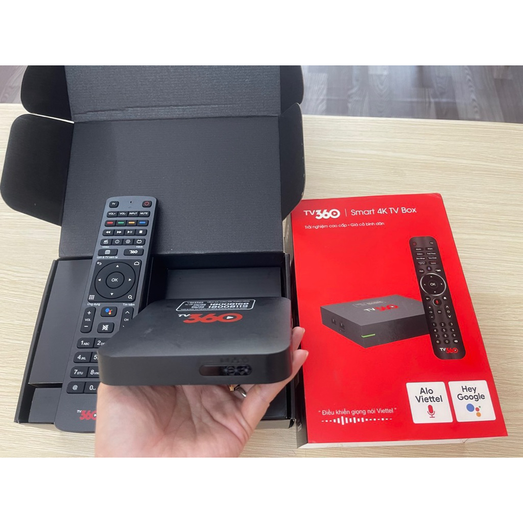Box 360 VT hp40A đã Up Rom ATV, remote giọng nói, miễn phí thuê bao