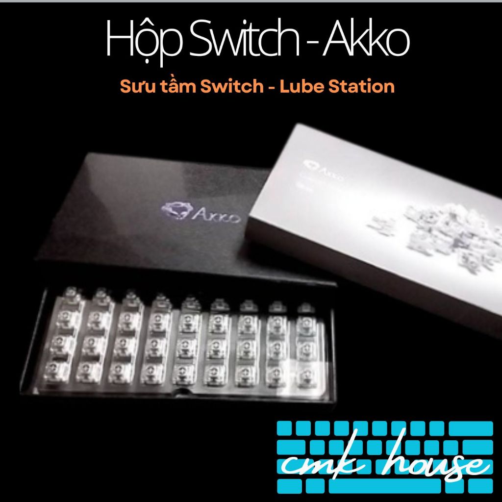 Hộp Switch - Akko sang trọng - Sưu tầm Switch - Lube Station Akko (sẵnn)