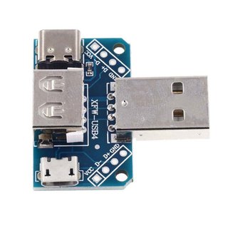 PCB Chuyển Đổi USB A Đực Sang USB Cái-USB Micro-Type C