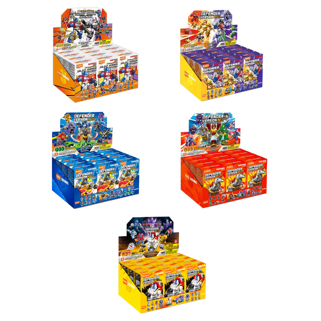 SET Blokees Figures - Transformers - Defender Version 01 02 03 04 05