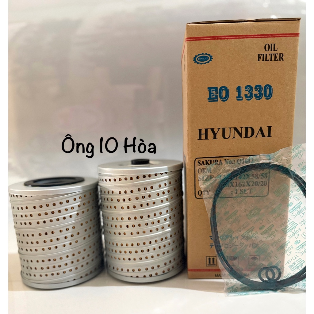 Lọc nhớt EO1330, O7157T Hyundai 11T, 8DC9, 6D22, Kobe 300, Kobelco