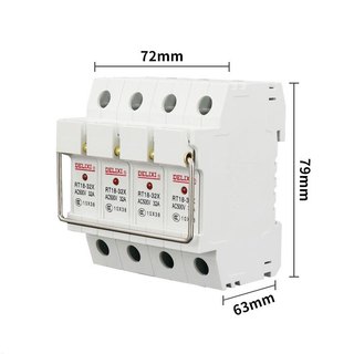 Hộp Cầu Chì RT18-32(X) 10x38mm