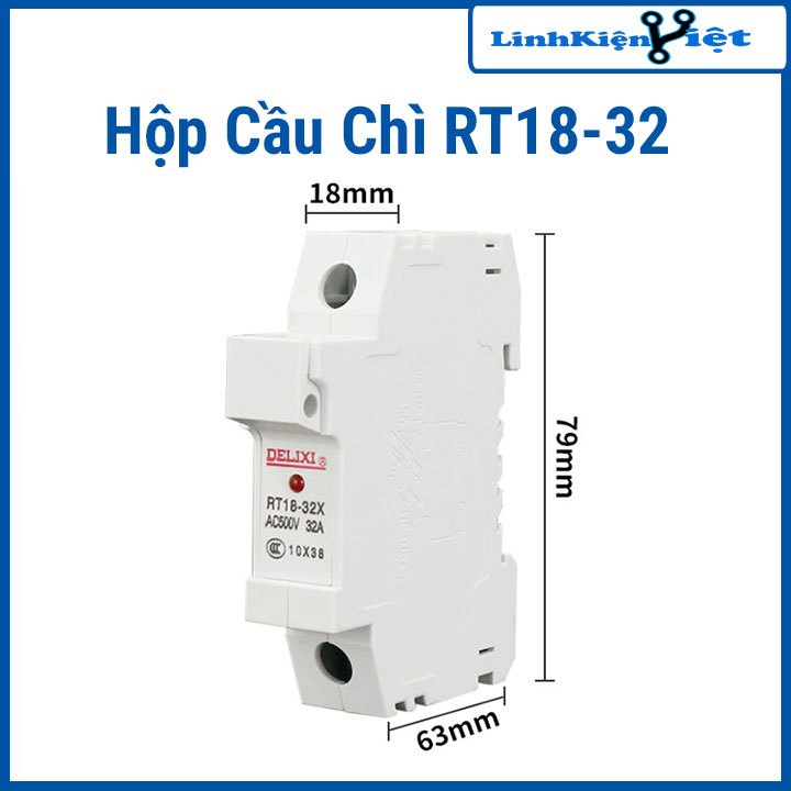 Hộp Cầu Chì RT18-32(X) 10x38mm