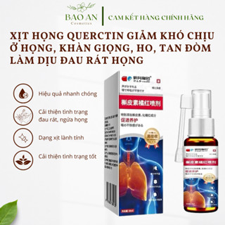 CHAI XỊT phổi HỌNG QUERCETIN ORANGE GIÚP GIẢM KHÓ CHỊU Ở HỌNG KHÀN GIỌNG -GIẢM NGỨA -HO TAN ĐỜM