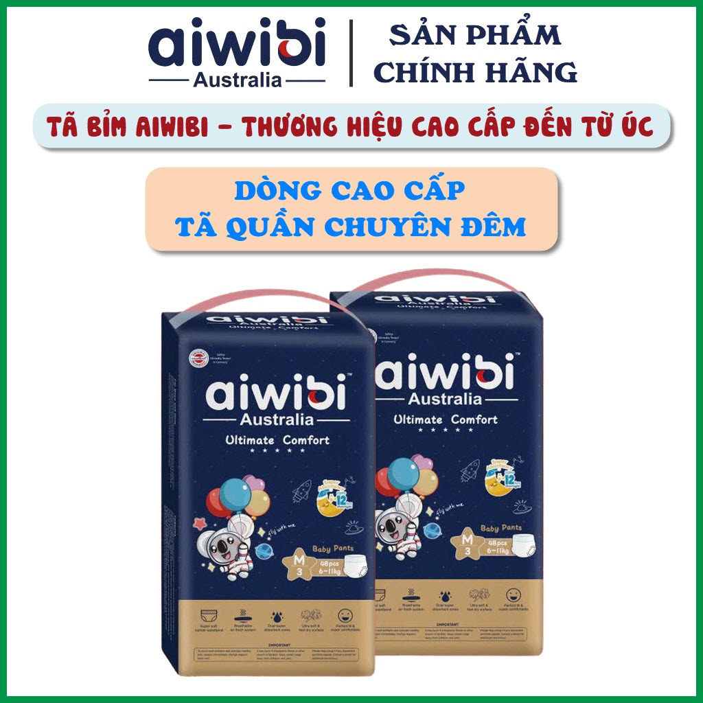 Tã Quần Aiwibi - Thương Hiệu Úc - Chuyên Ban Đêm - Dòng Cao Cấp