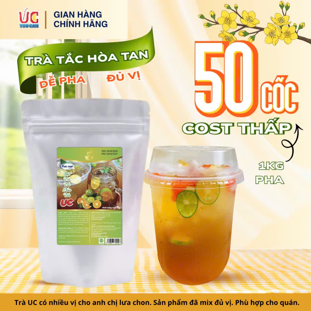 TRÀ TẮC UC gói 1kg(thơm ngon,dễ pha,chuẩn vị)