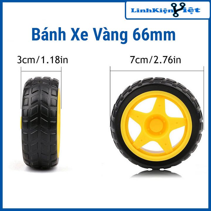 Bánh Xe Vàng 66mm (giá 1 chiếc)
