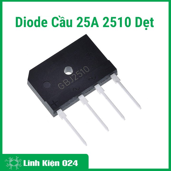 Diode Cầu 25A 2510 Dẹt Xịn ( Đủ Công Suất )