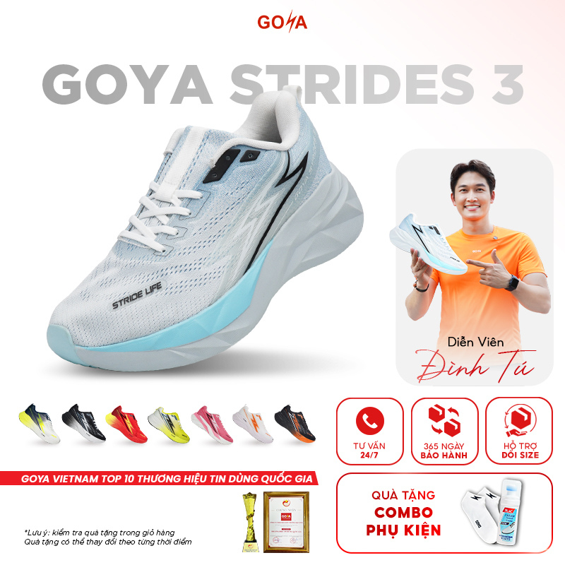 Giày Thể Thao Chạy Bộ Thời Trang GOYA STRIDES 3 Năm 2026 8 - Siêu Êm, Thoáng Khí, Thiết Kế Năng Động