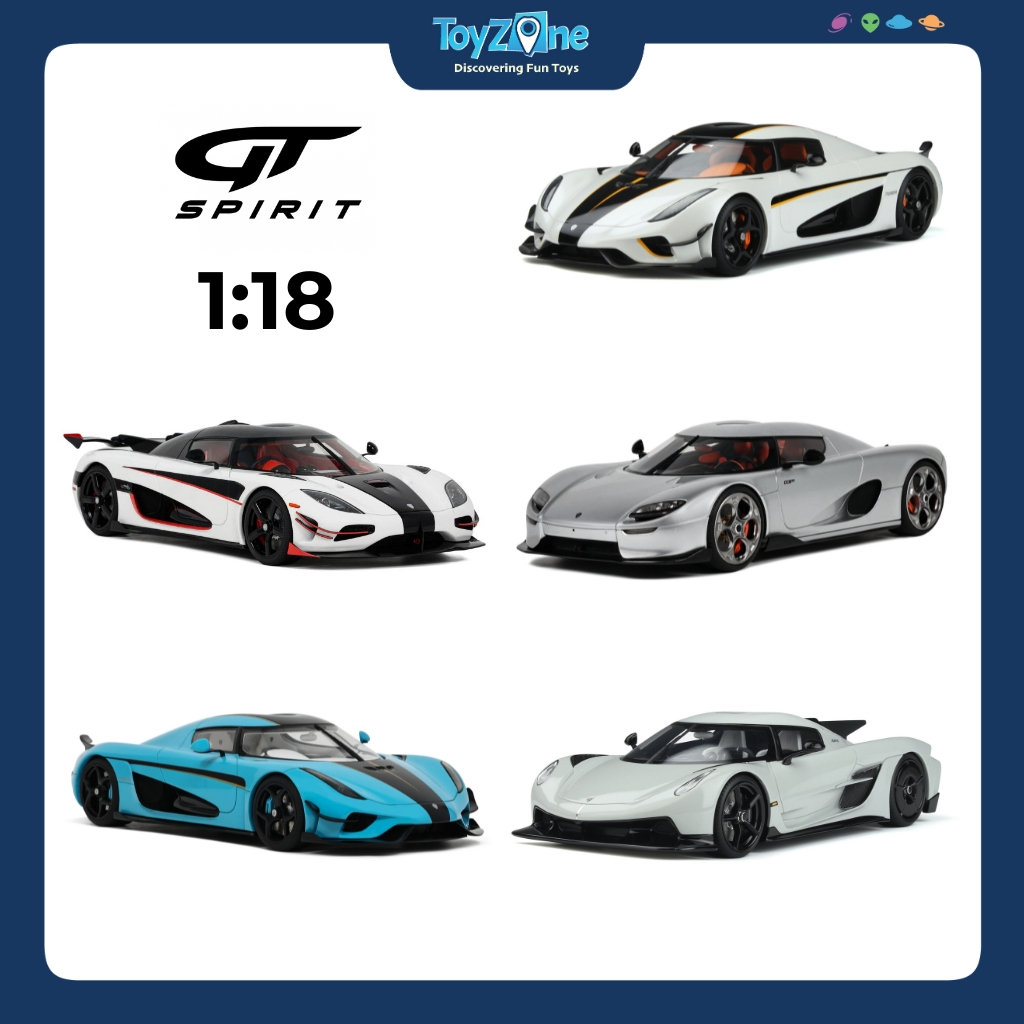 Mô hình xe Koenigsegg Regera Record 2023, CC850 2023, Jesko Absolut 2022, Regera 2018 tỉ lệ 1:18 chí
