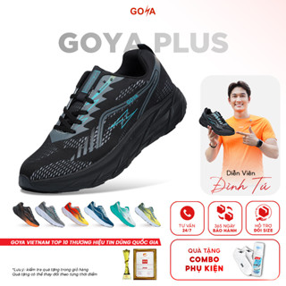 Giày thể thao chạy bộ nam nữ GOYA PLUS năm 2026 full màu FĐV1 - Êm ái, thoáng khí, hạn chế trượt