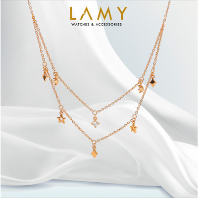 Dây chuyền nữ LAMY Twinkling Starry Night Necklace Rose Gold 6417