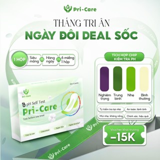 Băng vệ sinh Pri - Care kiểm tra pH phụ khoa, test pH vùng kín, theo dõi sức khỏe an toàn, mỏng nhẹ