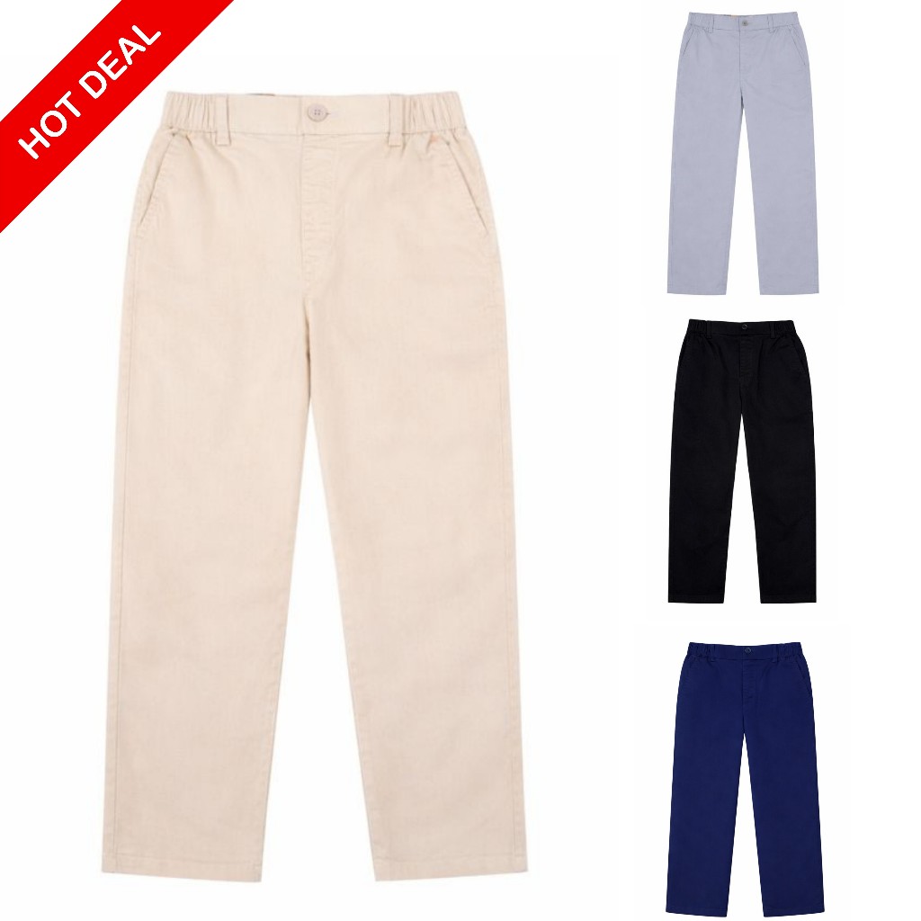 Quần dài trẻ em kaki, quần ống suông kaki cho bé 6-14 tuổi ( CAMRI x DUVALL ) QSKCR2025