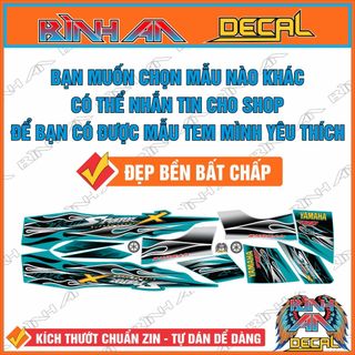 Tem rời ex 2010 xanh gp - IN DECAL CAO CẤP