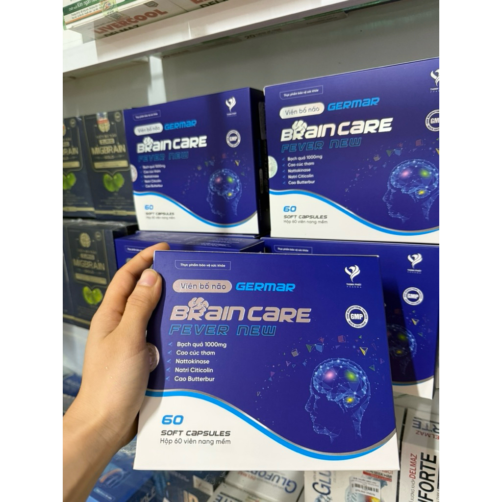 Viên bổ não Germar Brain Care hộp 60 viên