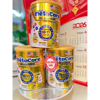 [HÀNG CHÍNH HÃNG] - COMBO 2 Lon Sữa bột metacare gold opti số 1/2 850g