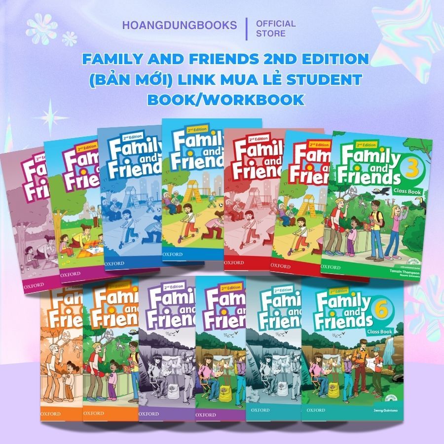 Sách tiếng Anh - Family And Friends 2nd Edition (Classbook/Workbook) (Phiên bản mới) (Chọn lẻ)