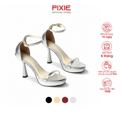 Giày Sandal Nữ Cao Gót 10cm Quai Mảnh Thời Trang Mang Dự Tiệc Thanh Lịch Pixie H433