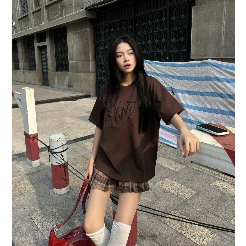 Áo Thun Boxy Sing Tee Nevasome Cotton 250gsm Local Brand Tay Lỡ Boxy Rộng Nam Nữ Menswear Womenswear | BigBuy360 - bigbuy360.vn