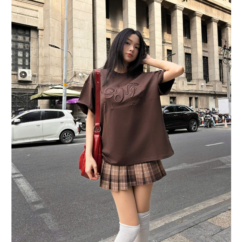 Áo Thun Boxy Sing Tee Nevasome Cotton 250gsm Local Brand Tay Lỡ Boxy Rộng Nam Nữ Menswear Womenswear | BigBuy360 - bigbuy360.vn