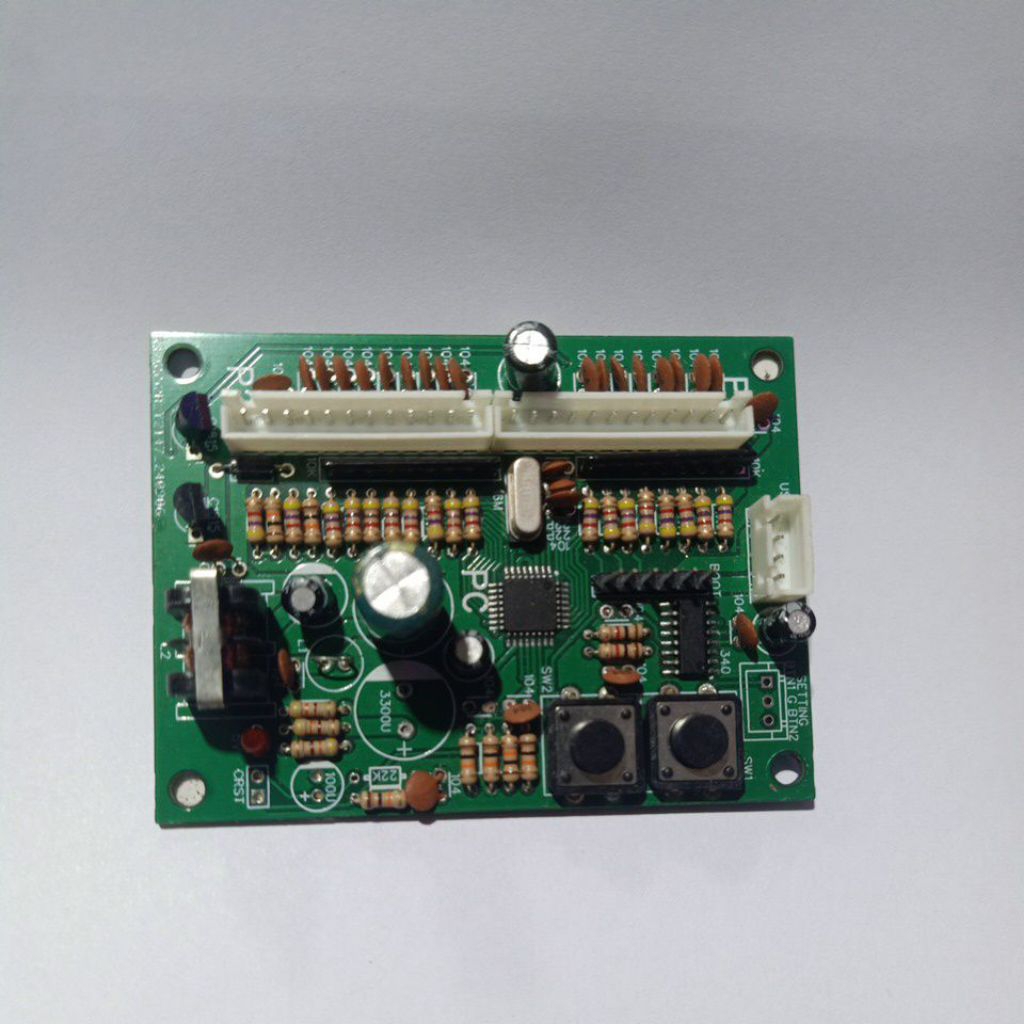 mạch ATmega 328p, 18 nút nhấn, 2 control, 1 serial