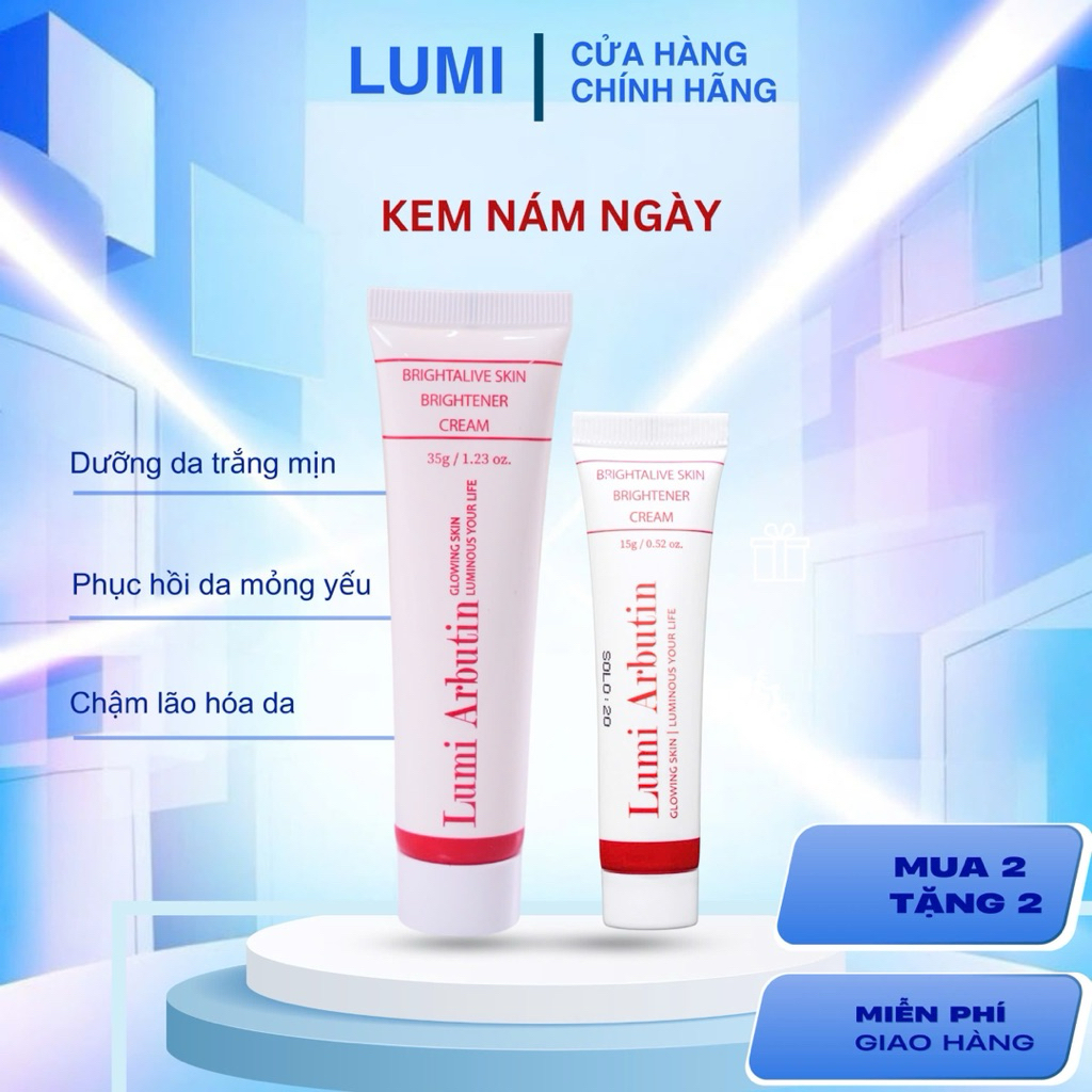 Kem Dưỡng Sáng Da LUMI Arbutin Day Cream – Cải thiện da xỉn màu,hỗ trợ làm sáng