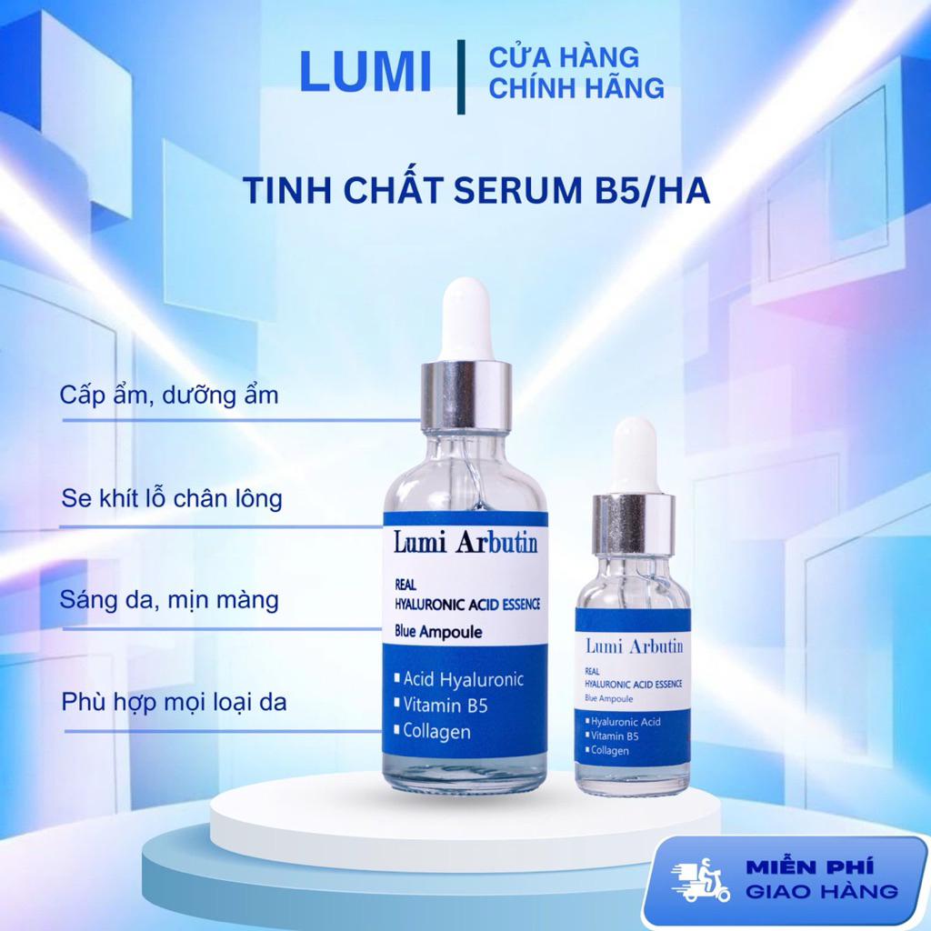 Tinh chất Serum LUMI Arbutin HA – Cấp Ẩm, Phục hồi, Hỗ Trợ Làm Sáng & Đều Màu Da