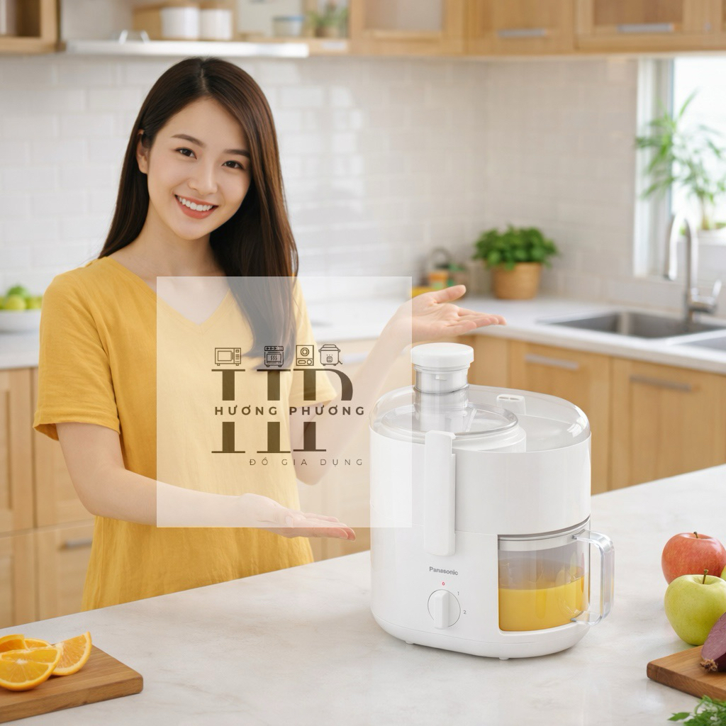 [ Chính Hãng ] Máy Ép Trái Cây Gia Đình PANASONIC MJ-CS100WRA Màu Trắng 400W 600ml Bảo hành 12 tháng