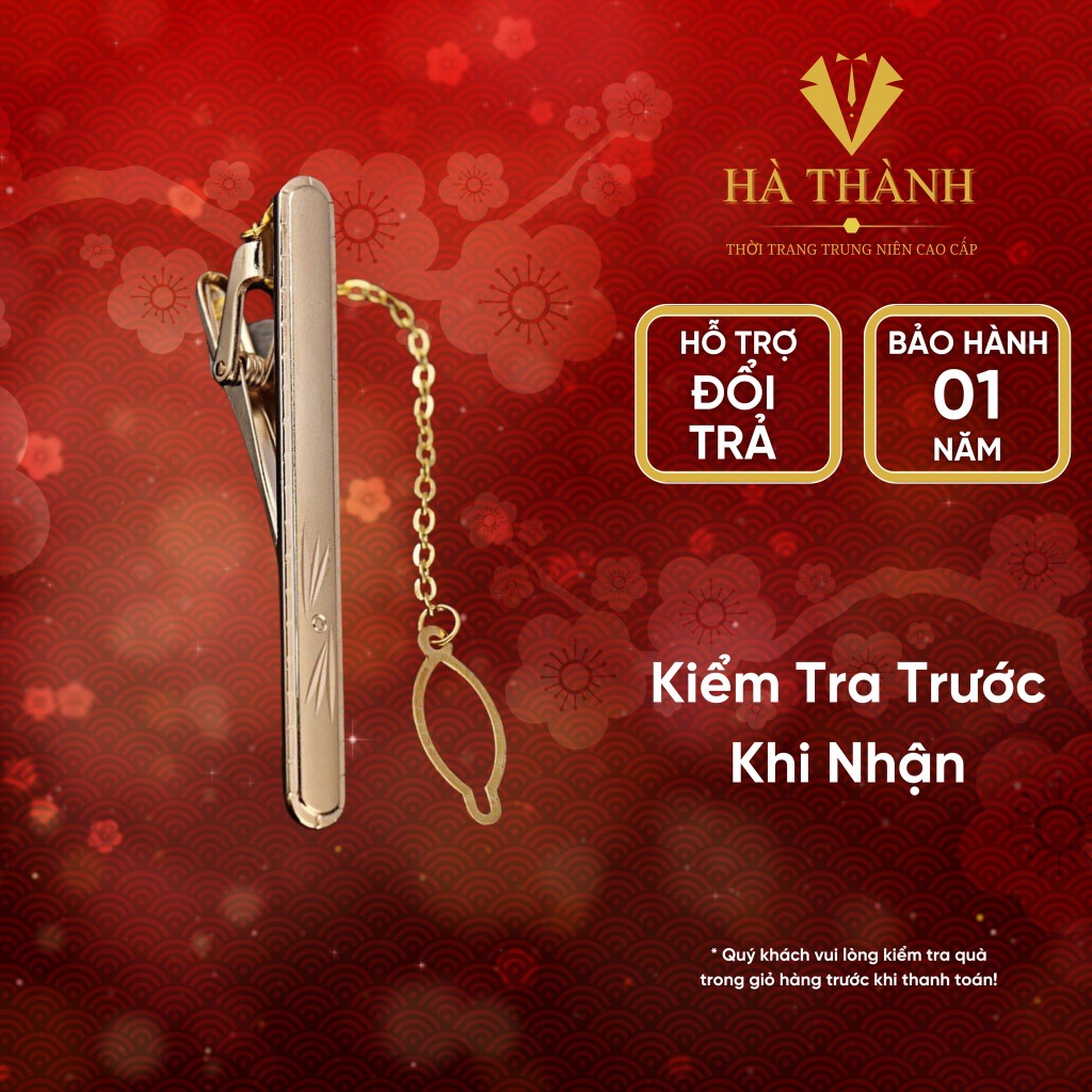 Kẹp Cavat Hợp Kim Chống Gỉ Màu Vàng Kim Thiết Kế Cao Cấp Sang Trọng Đa Dạng Mẫu Mã Sử Dụng Đi Làm Dự Tiệc