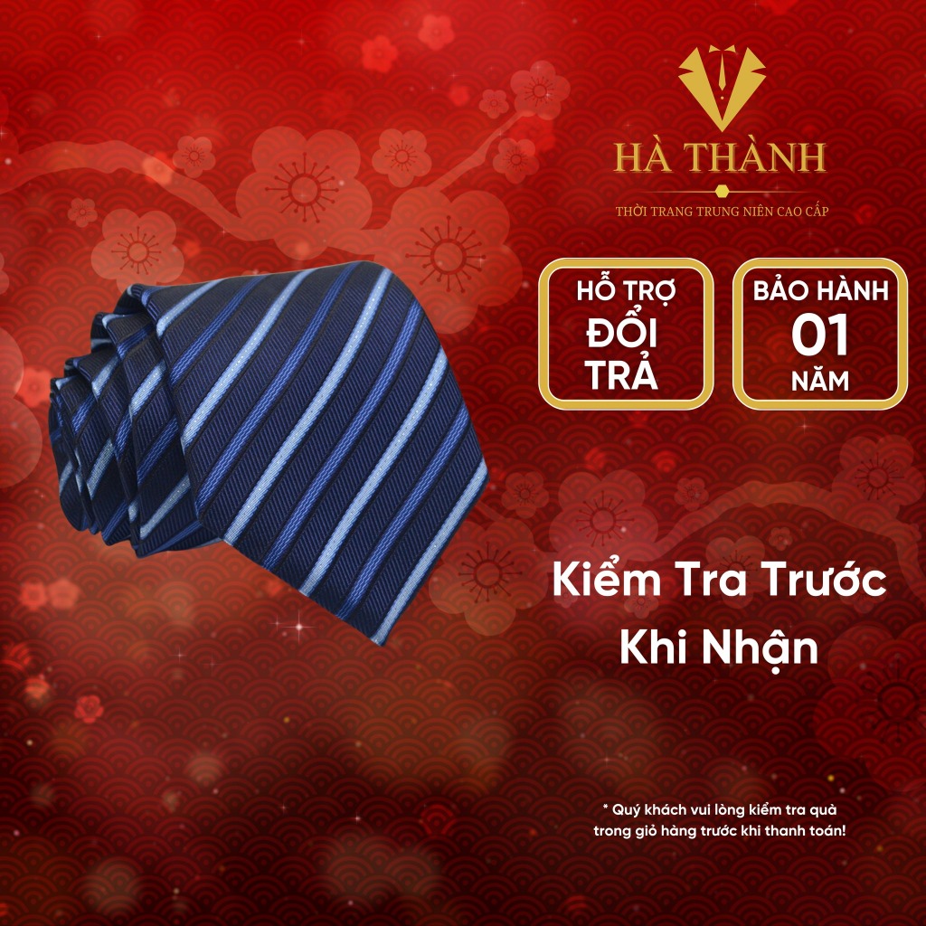 Cà Vạt Lụa Cao Cấp Phối Vest Trẻ Trung Lịch Lãm