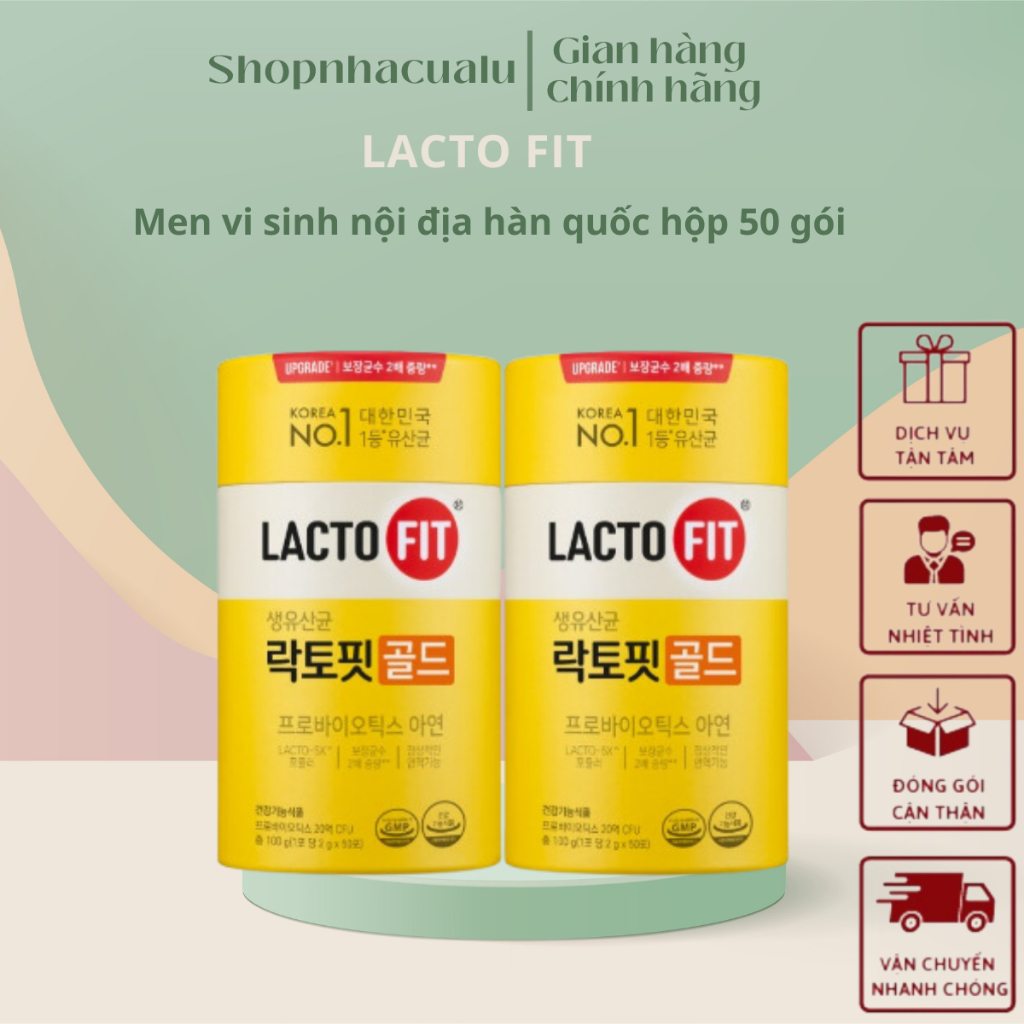 Men lợi khuẩn tốt cho Tiêu hoá LactoFit Hàn Quốc Mẫu mới, Lợi Khuẩn Lacto Fit dùng cho cả gia đình L
