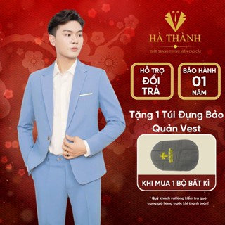 Bộ Vest Nam Phong Cách Hàn Quốc Kiểu Dáng Basic Chất Liệu Vải Tuyết Mưa Lịch Lãm