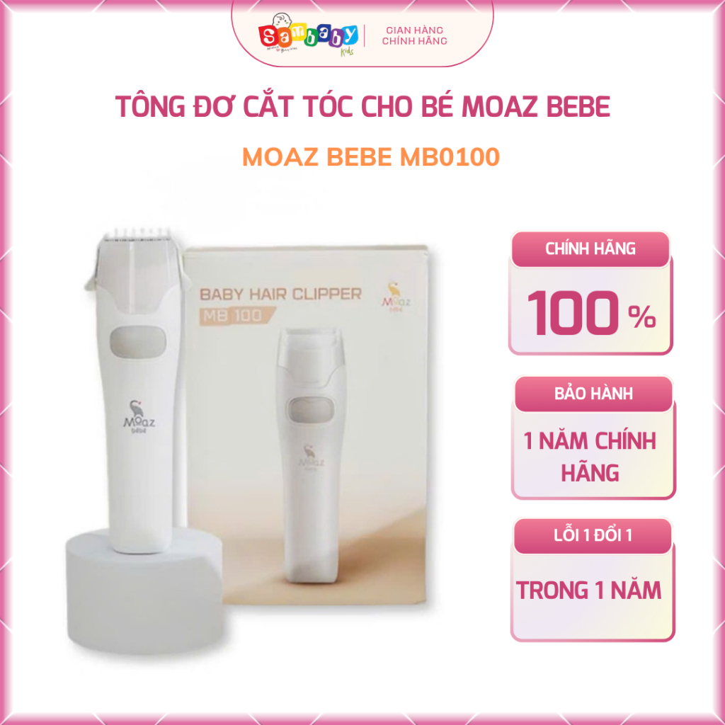 Tông đơ cắt tóc cho bé Moaz bebe MB0100