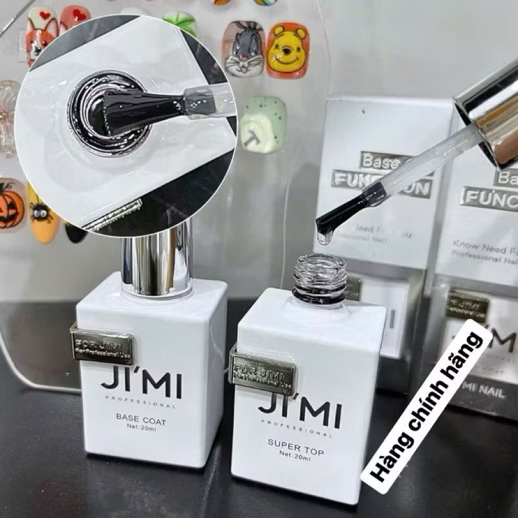 Base Top Cứng Móng JIMI SIÊU BÓNG BỀN- base liên kêt top bóng gel