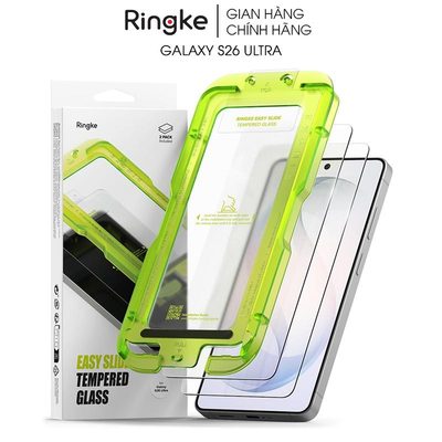 [Combo 2] Dán cường lực Samsung Galaxy S26 Ultra RINGKE Easy Slide Tempered Glass