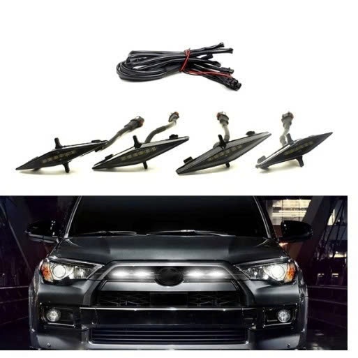 bộ 4 đèn Raptor lưới tản phước, kèm dây và cầu chì chống cháy cho Toyota 4Runner TRD Pro 2014-2022 (