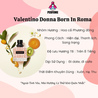 Nước Hoa 𝐕𝐚𝐥𝐞𝐧𝐭𝐢𝐧𝐨 𝐃𝐨𝐧𝐧𝐚 𝐁𝐨𝐫𝐧 𝐢𝐧 𝐑𝐨𝐦𝐚 𝐄𝐃𝐏 Sang Chảnh Lôi Cuốn