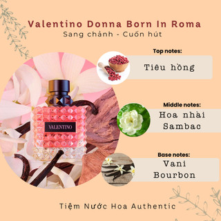 Nước Hoa 𝐕𝐚𝐥𝐞𝐧𝐭𝐢𝐧𝐨 𝐃𝐨𝐧𝐧𝐚 𝐁𝐨𝐫𝐧 𝐢𝐧 𝐑𝐨𝐦𝐚 𝐄𝐃𝐏 Sang Chảnh Lôi Cuốn