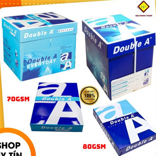 Giấy in A4 Double A độ dày 70gsm và 80gsm giấy photo văn phòng NHẬP KHẨU CHÍNH HÃNG
