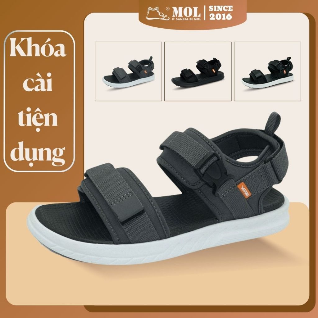 Sandal nam nữ unisex Vento 2 quai ngang NB01G2 màu xám | Vento  NB01 SD01