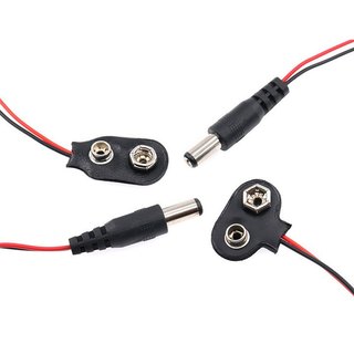 Dây đế pin 9V đầu ra jack dc đực